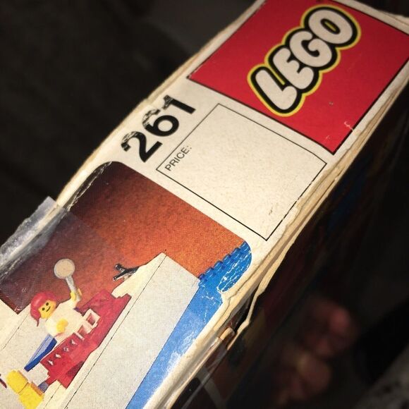 1970’s Vintage Lego Blocks set 261 Bathroom - used damaged box old Deadstock - Picture 8 of 9
